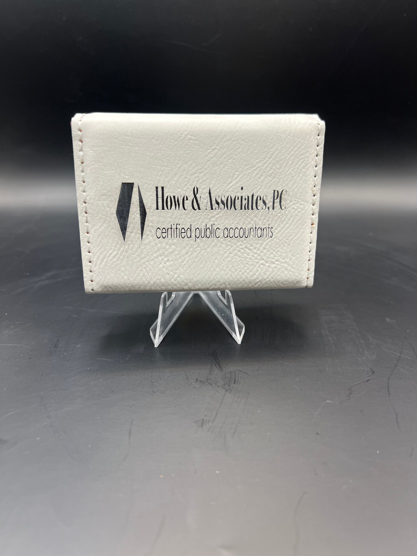 Business Card Holder Laserable Leatherette Hard