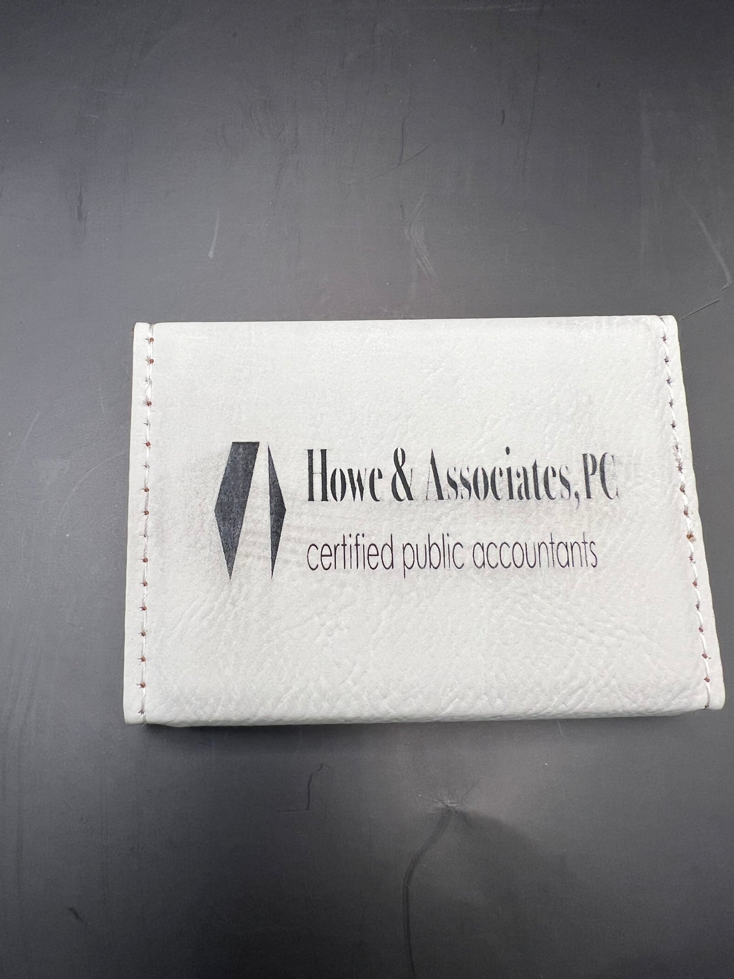 Business Card Holder Laserable Leatherette Hard