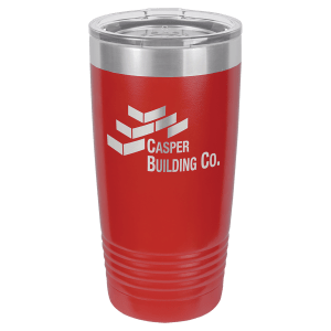 Red 20 oz. Polar Camel Ringneck Tumbler with Clear Lid