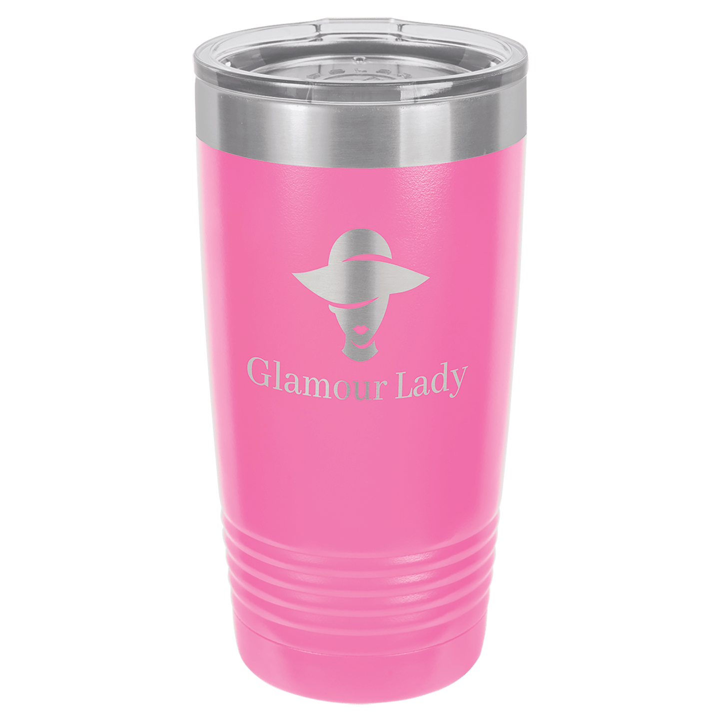 Pink 20 oz. Polar Camel Ringneck Tumbler with Clear Lid