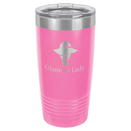 Pink 20 oz. Polar Camel Ringneck Tumbler with Clear Lid