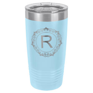 Light Blue 20 oz. Polar Camel Ringneck Tumbler with Clear Lid