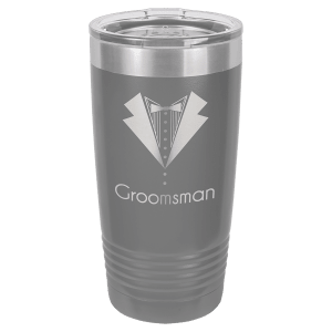 Dark Gray 20 oz. Polar Camel Ringneck Tumbler with Clear Lid