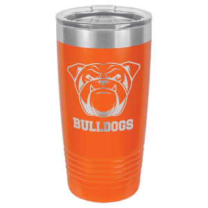 Orange 20 oz. Polar Camel Ringneck Tumbler with Clear Lid