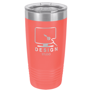 Coral 20 oz. Polar Camel Ringneck Tumbler with Clear Lid