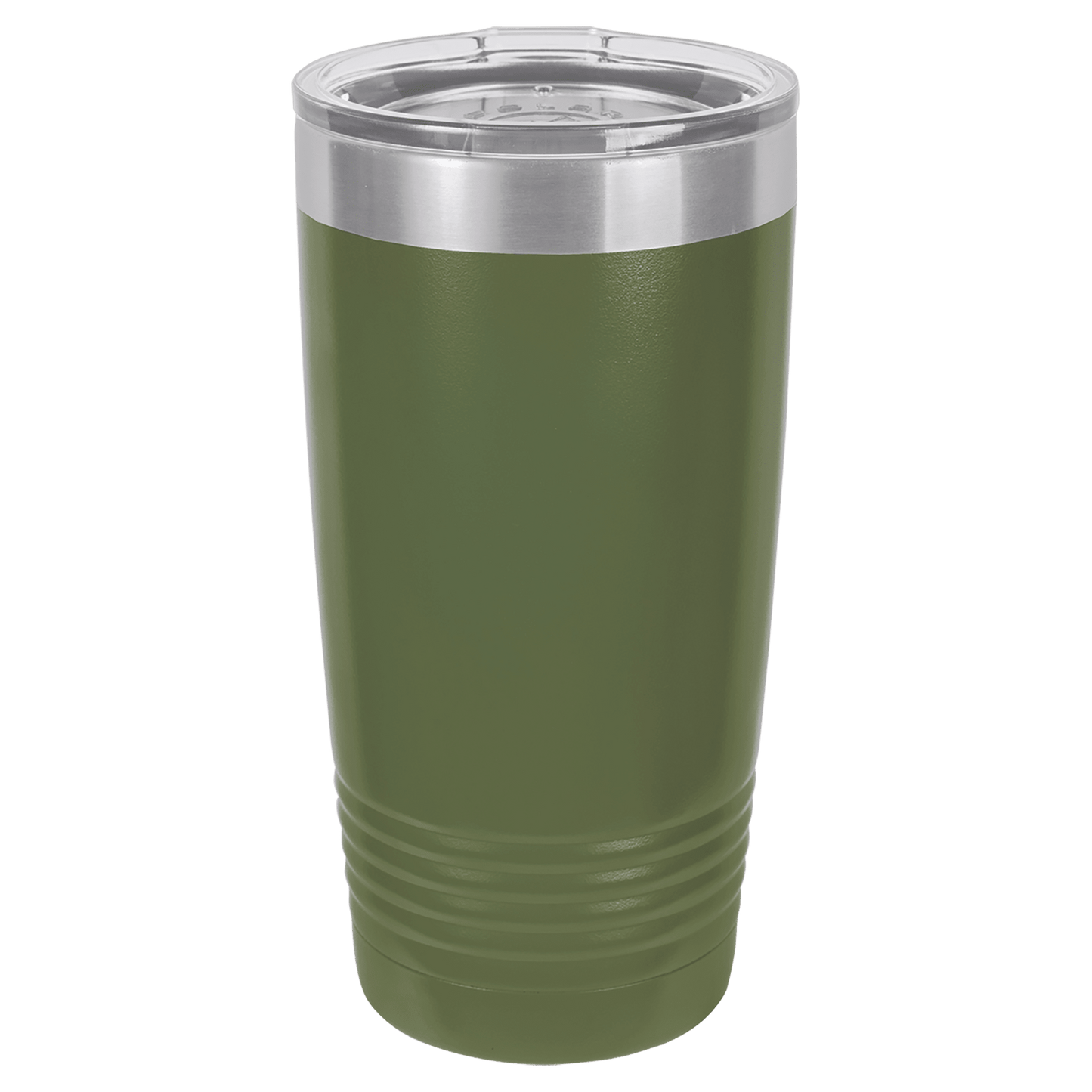 Olive Green Polar Camel 20 oz. Vacuum Insulated Ringneck Tumbler with Clear Lid