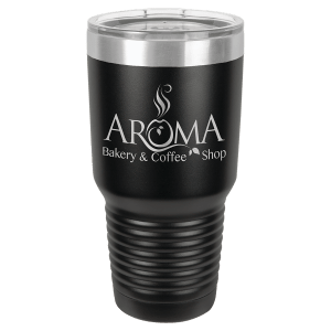 A Tumbler 30 oz. Polar Camel Vacuum Insulated Ringneck Tumbler with Clear Lid