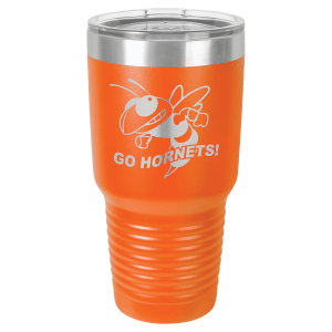 A Tumbler 30 oz. Polar Camel Vacuum Insulated Ringneck Tumbler with Clear Lid