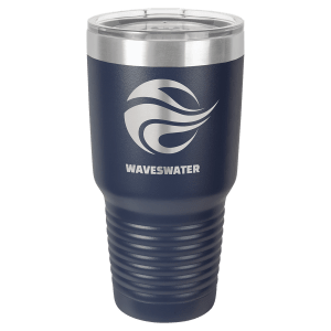 A Tumbler 30 oz. Polar Camel Vacuum Insulated Ringneck Tumbler with Clear Lid