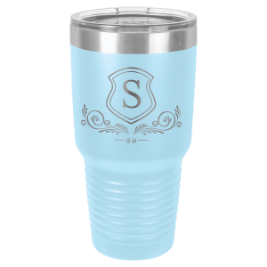 A Tumbler 30 oz. Polar Camel Vacuum Insulated Ringneck Tumbler with Clear Lid