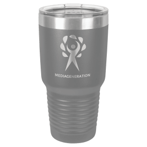 A Tumbler 30 oz. Polar Camel Vacuum Insulated Ringneck Tumbler with Clear Lid