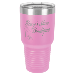 A Tumbler 30 oz. Polar Camel Vacuum Insulated Ringneck Tumbler with Clear Lid