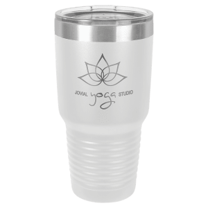 A Tumbler 30 oz. Polar Camel Vacuum Insulated Ringneck Tumbler with Clear Lid