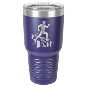 A Tumbler 30 oz. Polar Camel Vacuum Insulated Ringneck Tumbler with Clear Lid