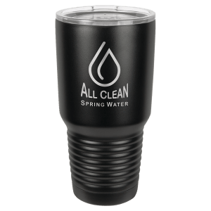 A Tumbler 30 oz. Polar Camel Vacuum Insulated Ringneck Tumbler with Clear Lid