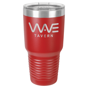 A Tumbler 30 oz. Polar Camel Vacuum Insulated Ringneck Tumbler with Clear Lid